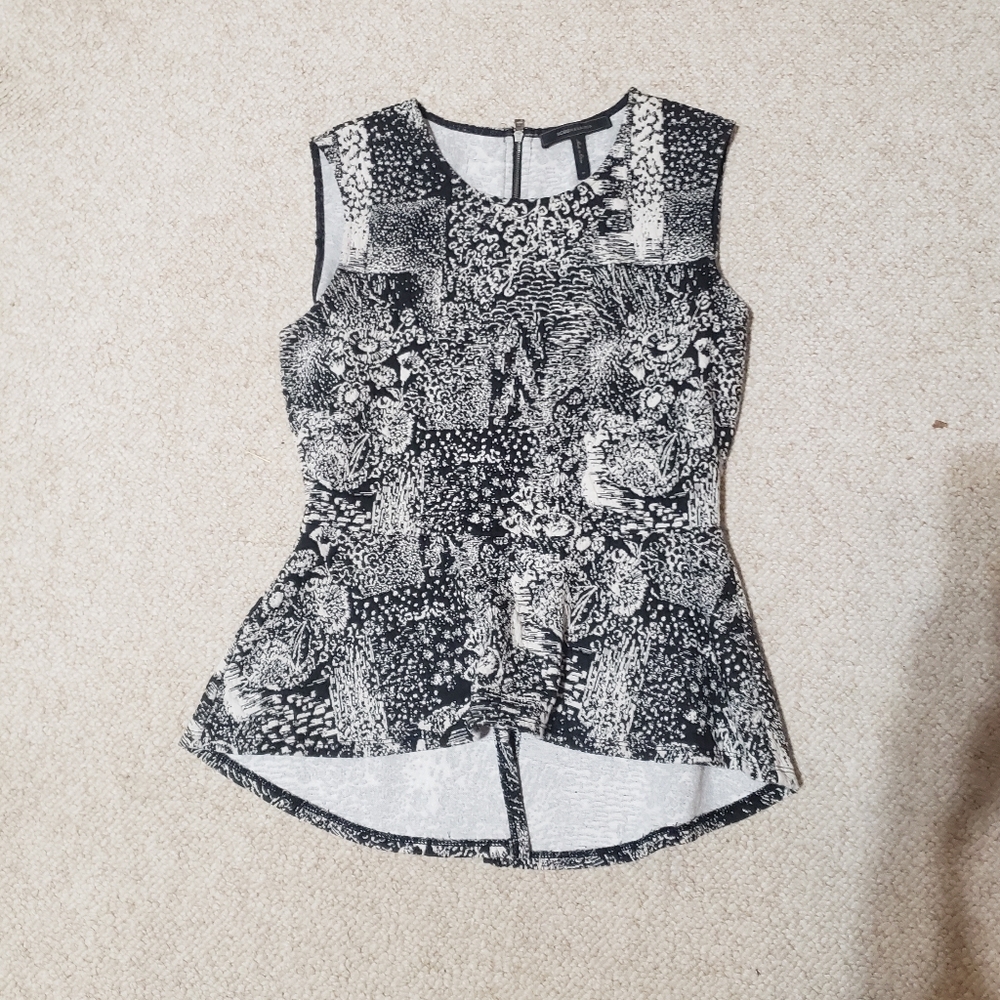 BCBGMAXAZRIA peplum top